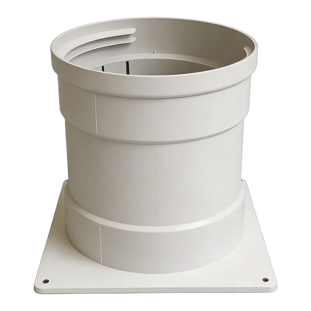 Portable AC For Exhaust Coupler Connector for 150mm Ducts ABS Build Supports Daily Operation Without Deformation