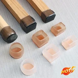 실리콘 테이블 의자 다리 매트, 원형 사각형 가구 다리 캡, 발 보호 바닥 커버 패드, 나무 바닥 보호대 장식, 8 개
