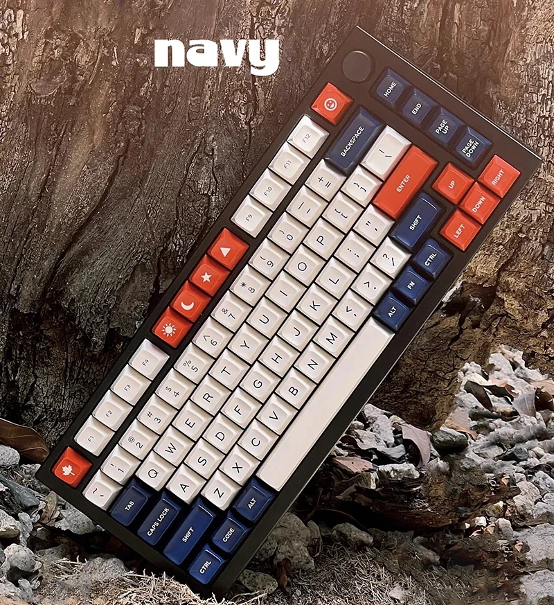 Navy keycaps SA profile Double shot ABS keycap 173keys for Mx switch keyboard