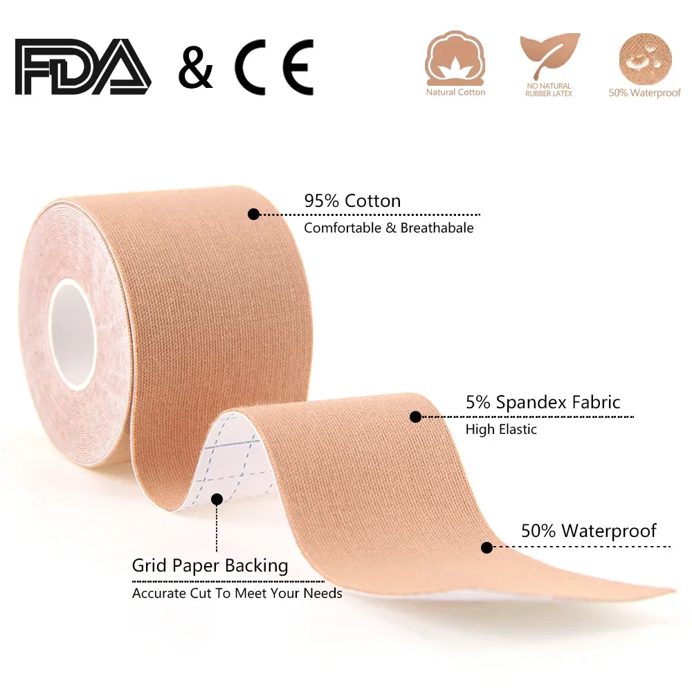 Kinesiology Tape Cotton Sports Tape Athletic Recovery Medical for Muscle Pain Relief Gym Tennis Fitness Running Knee