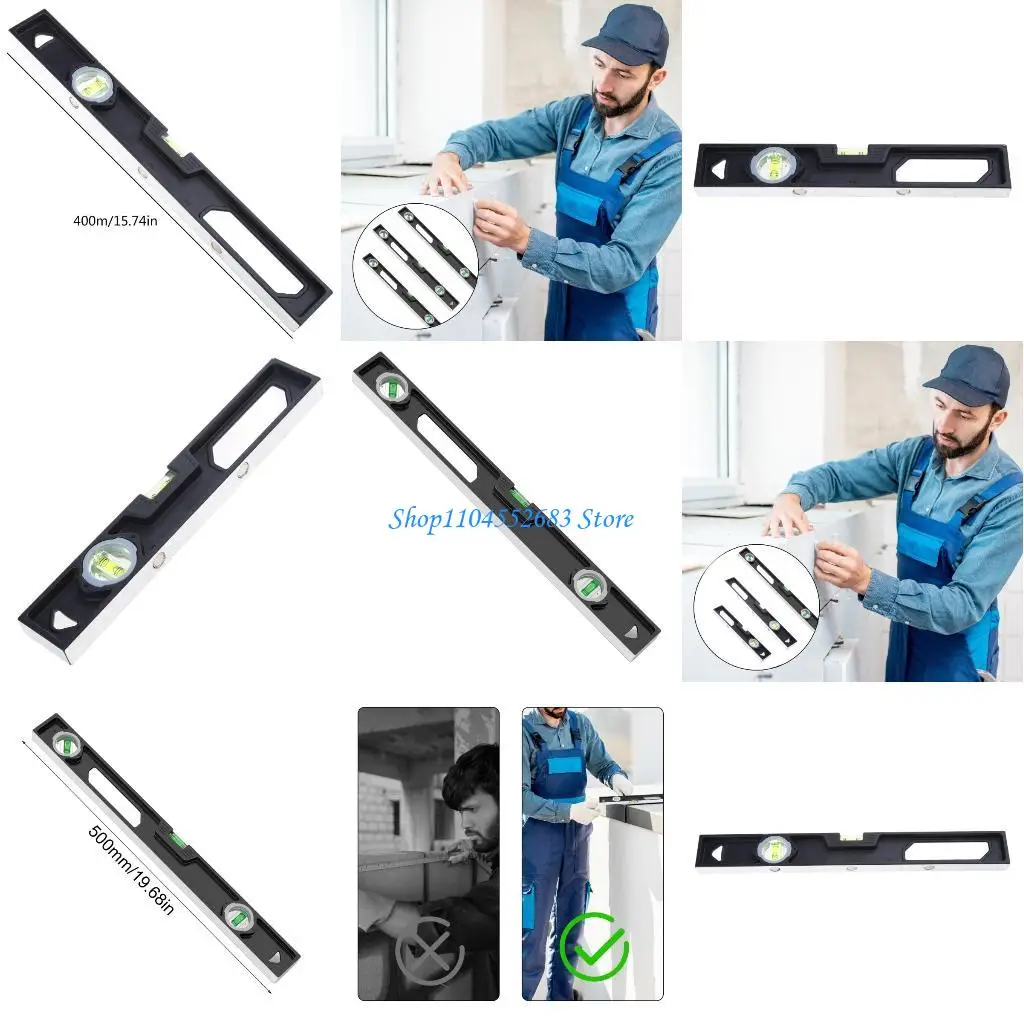 

Y6GD Spirits Level HighPrecision Aluminum Constructions Level Tool 3 Bubble