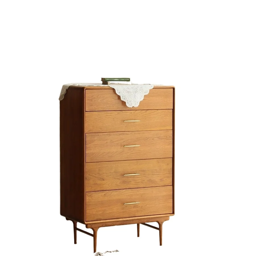 

American rural solid wood chest of drawers, mahogany solid wood chest of drawers, porch cabinet, side cabinet