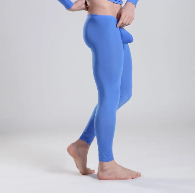 youth Ultra-thin Pants with A Tight Fit and Casual Bottom, Fashionable Textured Ice Silk Leggings