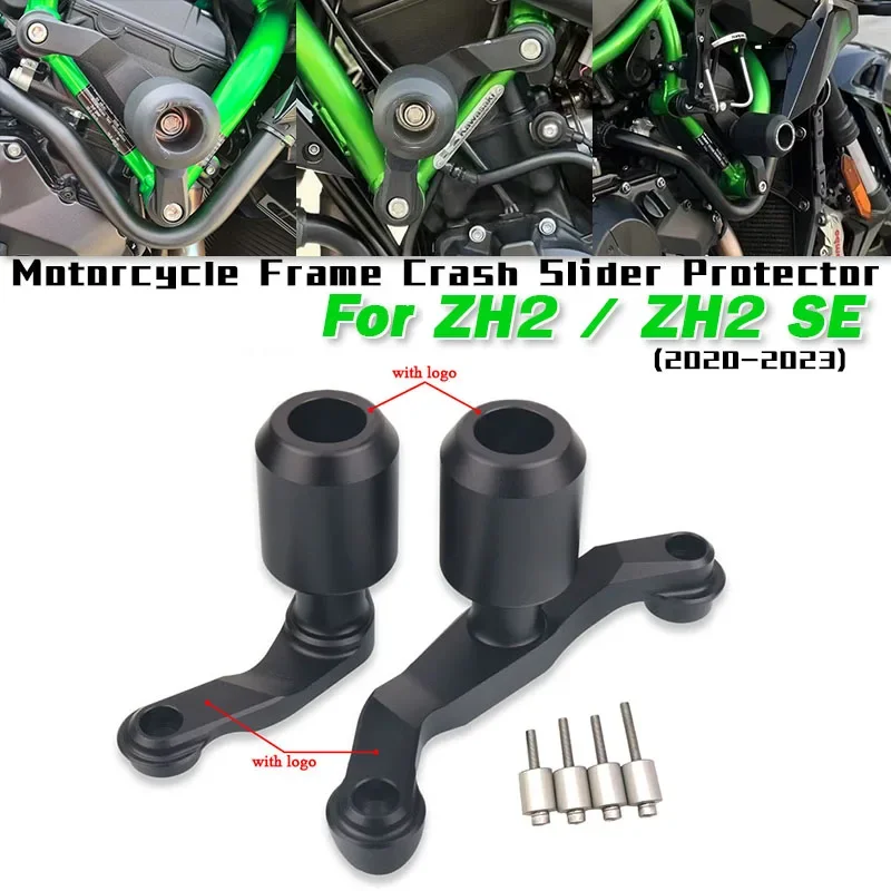 Slip on Kawasaki Z H2 ZH2 SE 2020-2023 Motorcycle Frame Crash Slider Protector Pads Anti-falling Crash Protection Pads For ZH 2