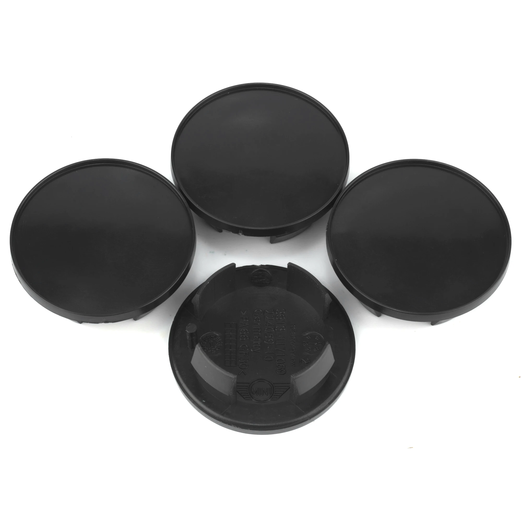 4pcs 55mm(2.17in) Plain Wheel Center Cap For Car Rim ABS Plastic Black Hubcap Dust Cover Auto Replacement Parts Accessories