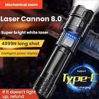 Super bright tactical light emergency spotlight telescopic zoom light built-in battery P70 Led flashlight 5000LM rechargeable ca