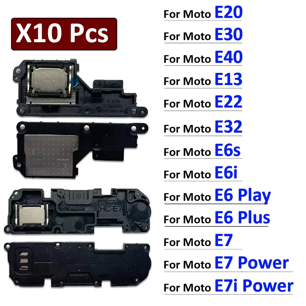 

10Pcs, Loud Speaker Loudspeaker Ringer For Moto E20 E22 E13 E32 E30 E40 E6 E7 Plus Play E6s E7i Power Ringer Buzzer Flex Cable