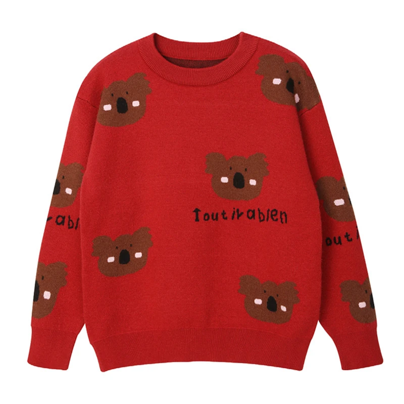 Matching Family Sweaters Autumn Winter Mum Daughter Dad Son Knitwear Tops Couple Outfit Adults Kids Men Women Christmas Clothing