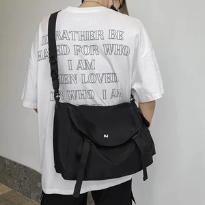 University aesthetic nylon backpack for men and women, causal school backpacks for girls, techwear backpack, harajuku backpack 12 Main Sales Tech Backpack - №5