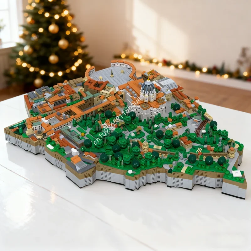 4879 pièces MOC ville du Vatican modèle d'architecture blocs de construction assembler jouet créatif idée cadeaux de noël éducation enfants anniversaire