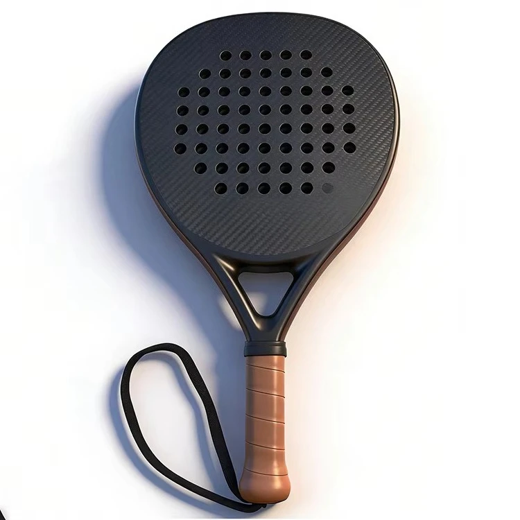 Multi Functional 3K Full Core Padel Paddle Moderate Balance Attack Style High Durability For Club Sports Training
