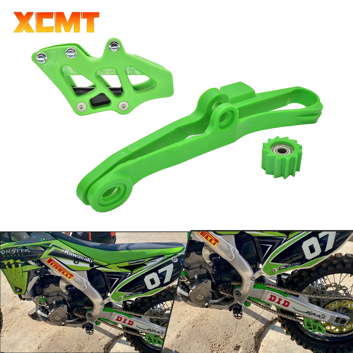 

Motorcycle For Kawasaki KX250F KX450F Chain Guide Slider Guide Swingarm Roller KXF 250 450 KX 250F 450F 2009-2020 Dirt Pit Bike