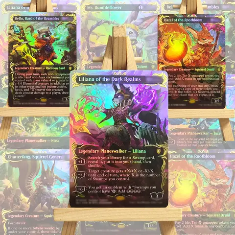 BLC TCG Proxy Magical Cards Ms. Bumbleflower Jace, the Mind Sculptor Zinnia, Valley's Voice Hazel of the Rootbloom Chatterfang