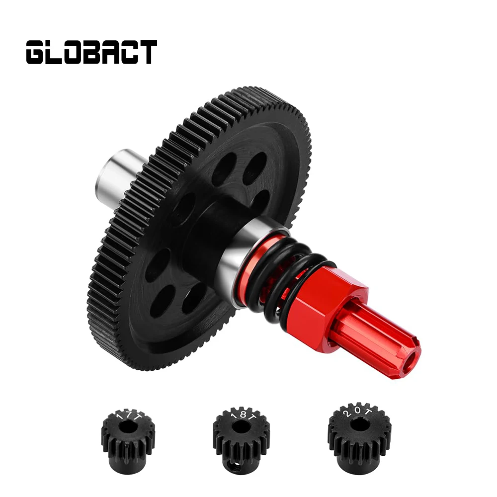 

Шлепанцы GLOBACT Steel 91T с 17T 18T 20T шестеренками, шлепанцы для 1/10 Arrma Granite 550 Senton 550 Typhon Запчасти для модификации