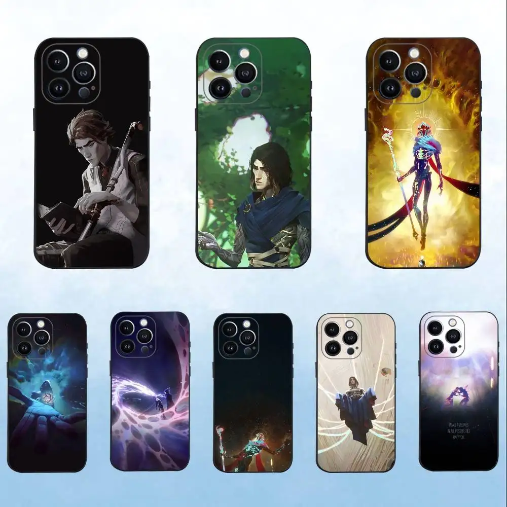 

cartoon Arcane V-Viktor Phone Case For iPhone 16,15,14,13,12,11 Plus,Pro Max,XS,X,XR,SE,Mini,8,7,Soft Silicone Black Cover