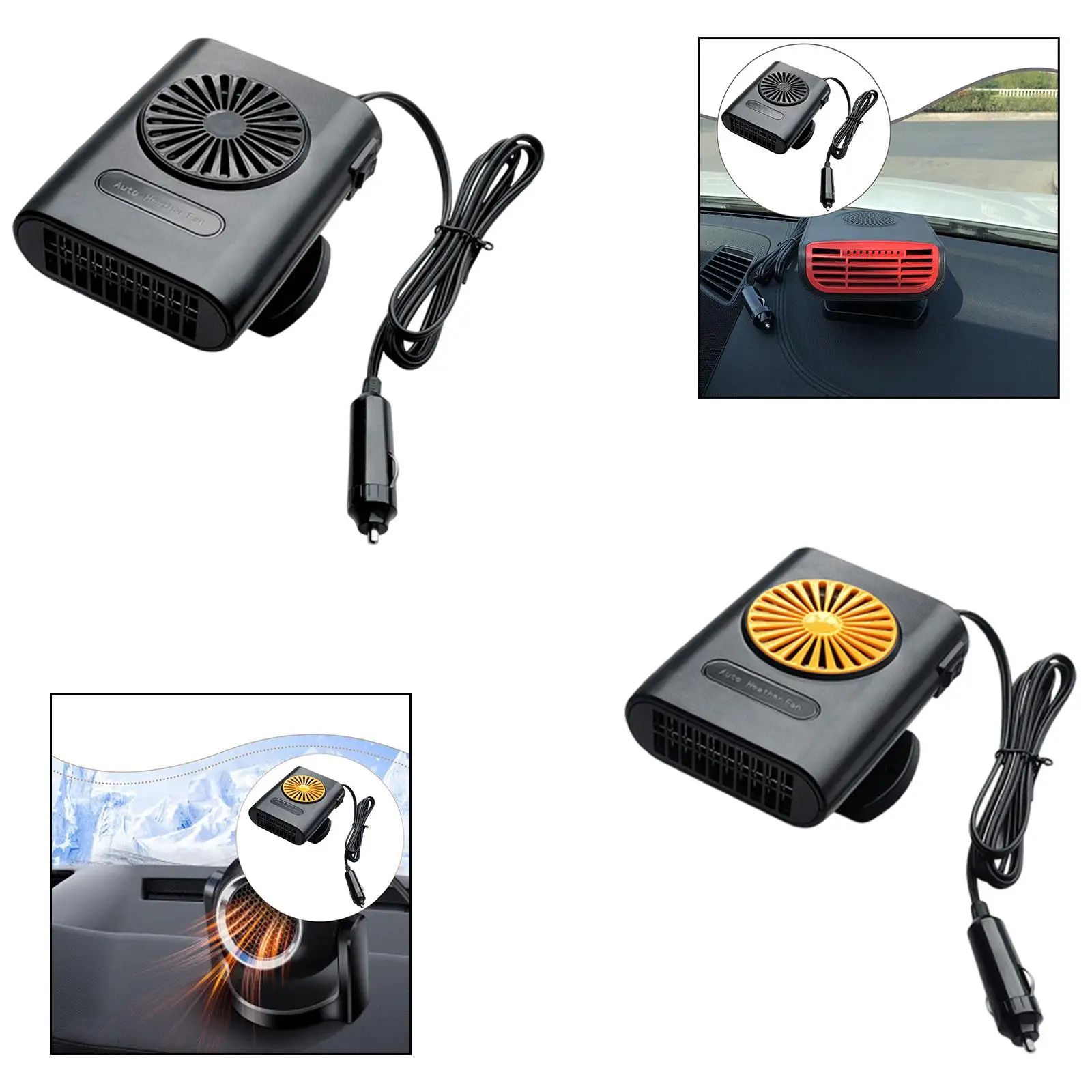 

Автомобильный обогреватель, вращающийся на 360 градусов, автомобильные аксессуары, высокая производительность, быстрый нагрев