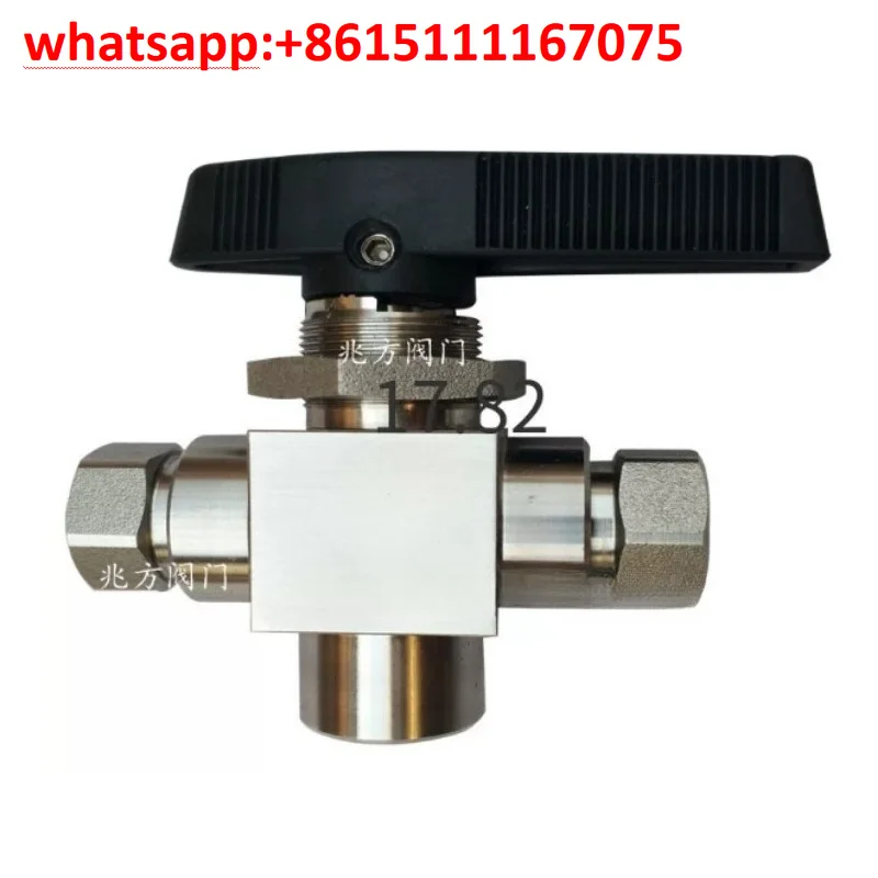 CNG-1/4NPT 83F High Pressure 304 Stainless Steel 3-Way Tee Ball Valve 1/4NPT for CNG Filling Station