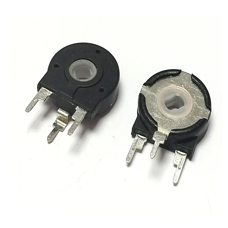 

10pcs/lot Potentiometer Pt15 1k 2k 5k 10k 20k 50k 100k 500k 1m 500ohm Oval Hole Vertical Adjustable Resistance Switch 3pin