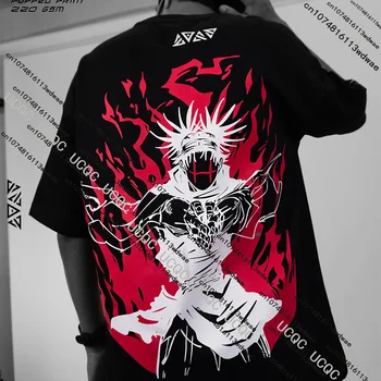 विंटेज जुजुत्सु कैसेन चोसो टी-शर्ट पुरुषों के लिए एनीमे ब्लैक ओवरसाइज़ टीज़ एनीमे ग्राफ़िक प्रिंट पुरुष हाराजुकु स्ट्रीटवियर शॉर्ट स्लीव 10 best sales एनीमे पोलो - №10
