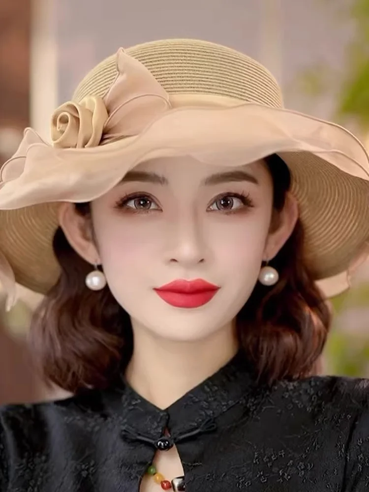 elegant-ladies-summer-sun-hat-wide-brim-straw-hat-outdoor-beach-casual-fashionable-sun-protection-hat-for-traveling