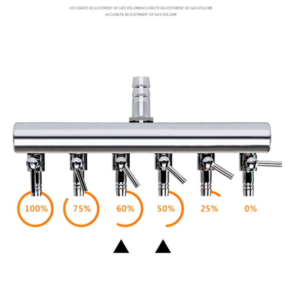 LLCS-Air Splitter Valve Aquarium Fish Tank Air Pump Flow Splitter Distributor Pump Valve Tap Lever Control Switch Valve