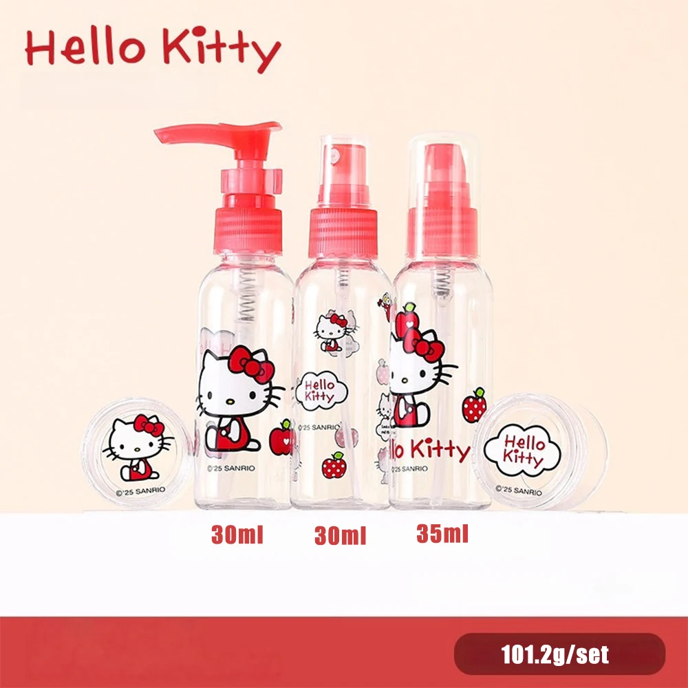 55/60/100ml Genuine Sanrio Plastic Refillable Bottle Perfume Bottle Hello Kitty Atomizer Empty Spray Bottle Portable Travel Tool view 6