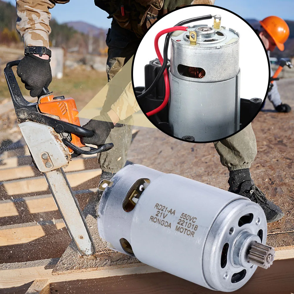 21 فولت محرك تيار مستمر صغير 14 الأسنان محرك معشق 28000 دورة في الدقيقة 8.2 مللي متر والعتاد قطر أداة السلطة اكسسوارات ل 550 موتور ليثيوم بالمنشار
