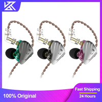 KZ ZSX 1DD+5BA Hybrid Drivers in-Ear Monitor Earphones HIFI Bass Earbuds Music Game Sport Headset 2PIN Cable ZS10PROX ZAR PR1PRO