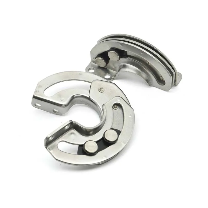 1PCS 90 °/180 ° Sliding R6 Hidden Limit Hinge Industrial Automation Equipment Hardware Accessories Semi-circular Door Hinge