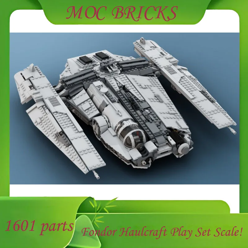 مخصص 1601 أجزاء سفينة الفضاء معركة MOC فندان Haulcraft اللعب مجموعة مقياس الحرب العسكرية نموذج العمارة لتقوم بها بنفسك تجميع نموذج الهدايا #5
