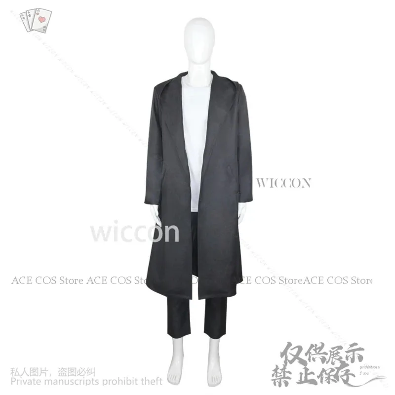 Anime Solo Leveling Cosplay Costume Sung Jin Woo Black Coat Pants Uniform Wig Suit for Men Halloween Party Expo Set DSWHDT2025