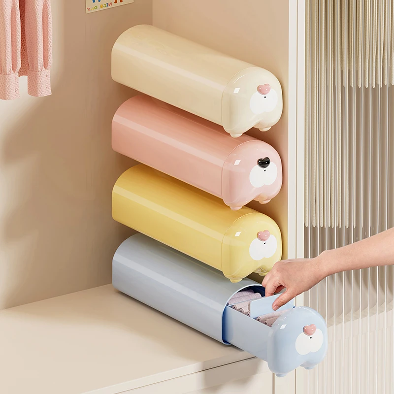 narrow-drawer-style-underwear-socks-storage-box-hole-free-wall-mounted-closet-organizer-base-box-for-home-use