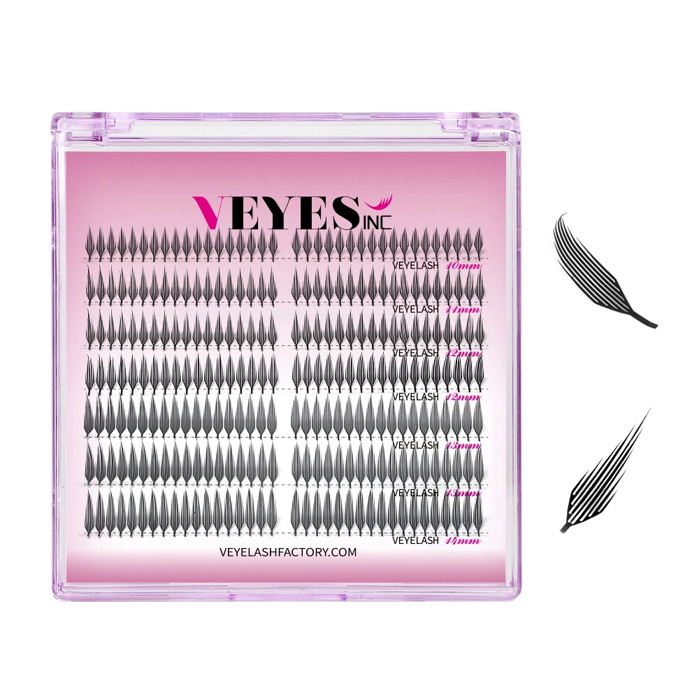 VEYES INC Birdie Premade Volume Fans Eyelash Extensions Veyelash 0.04mm Thickness Laser Cutting Ultra-lightweight Professional