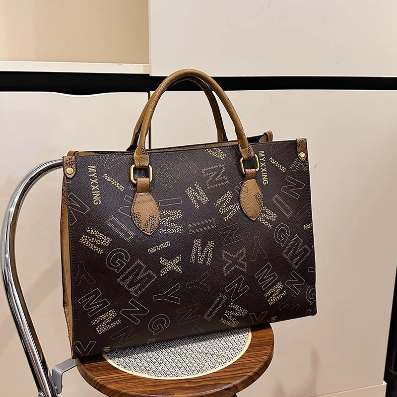 

2025 Floral Print Tote Bag, Spacious Shoulder Purse for Women, Luxe Commuter Bag, Gift Day-to-Night Tote, Fashion Top Handle Bag