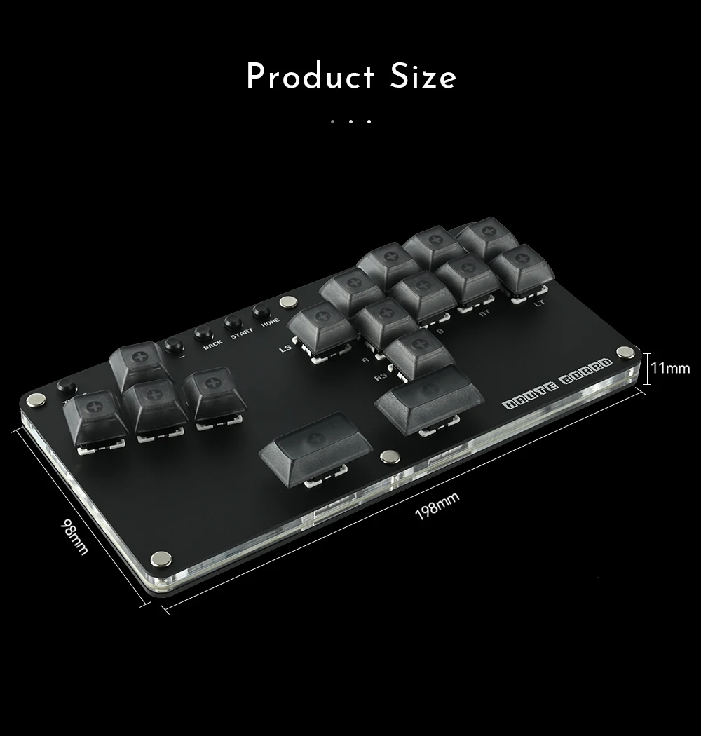Haute42 Fightstick Hitbox Leverless Controller Mini Stickless Arcade Stick For PC /Ps3/ Ps4 /Switch Arcade Hitbox Controller