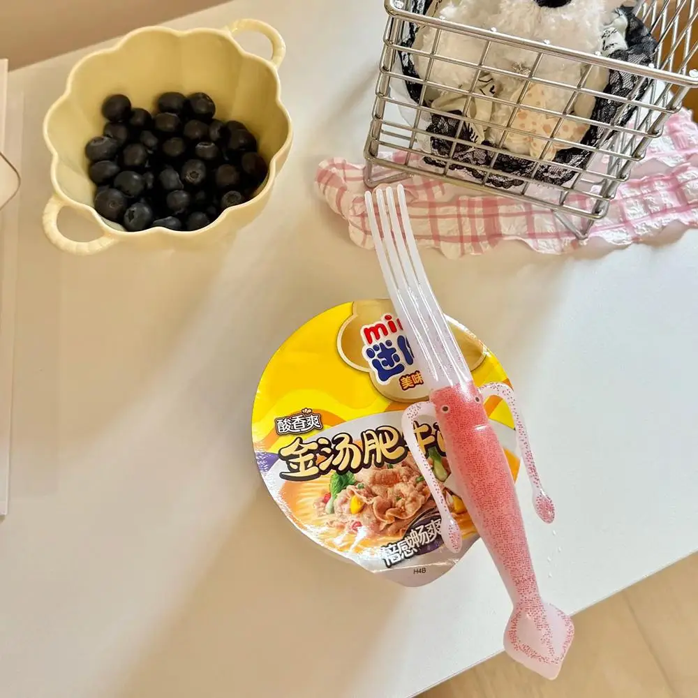 

Creative Octopus Squid Fork Lunch Tool Cute Squid Cuttlefish Fork Funny Kitchen Tableware Fruit Noodle Fork aparelho de jantar
