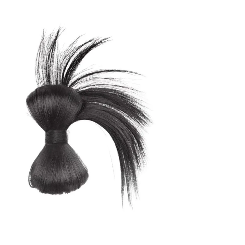 جديد كعكة الشعر الاصطناعية مخلب كليب Bowknot رقيق شعر مستعار كليب بني أسود طبيعي هيربيسي إكسسوارات الشعر