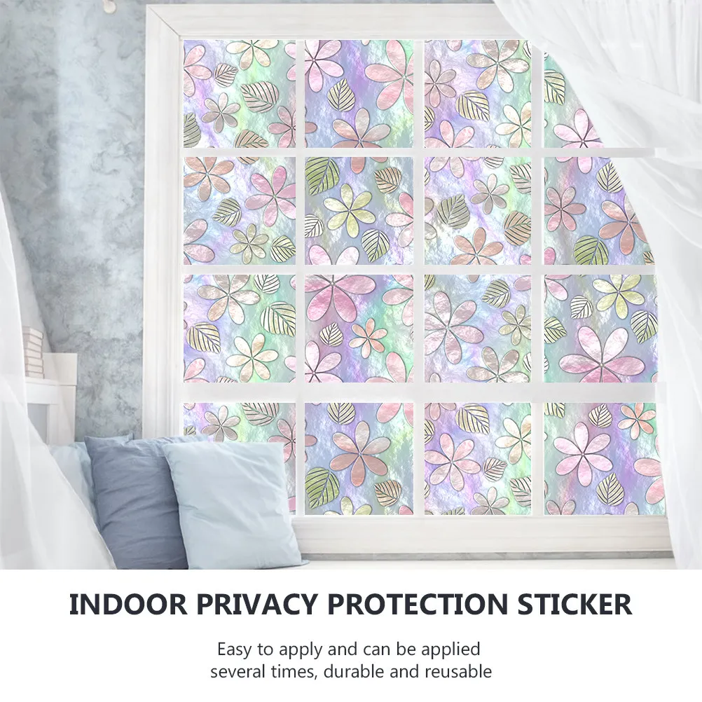 Decorative Window Sticker Door Stickers Bathroom Frosted Decal Glass Pvc Static for Shower