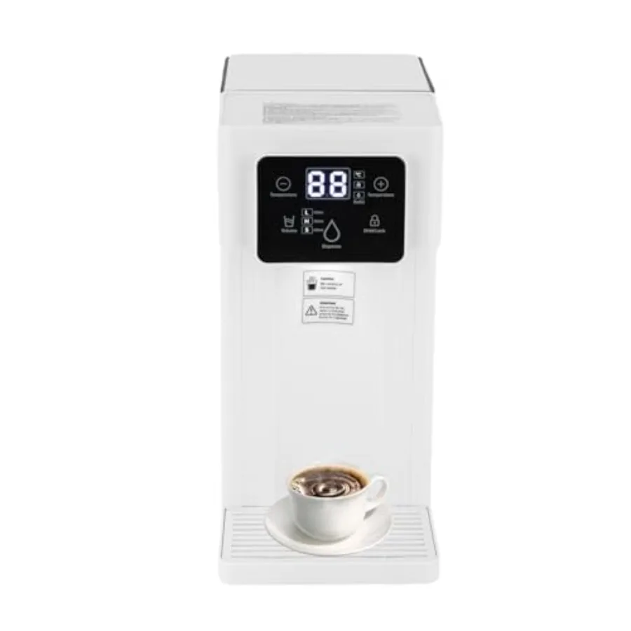 Desktop Instant Hot Water Dispenser with 3 Temperature Settings 3L Large Tank Adjustable Volume Durable Stainless Steel Sleek B