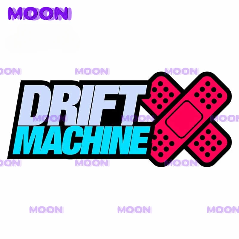 Personalized Car Stickers for Drift Machine Red Bandage Cartoon Car Stickers Scratch-Proof Decal Bumper Waterproof VAN Graphics