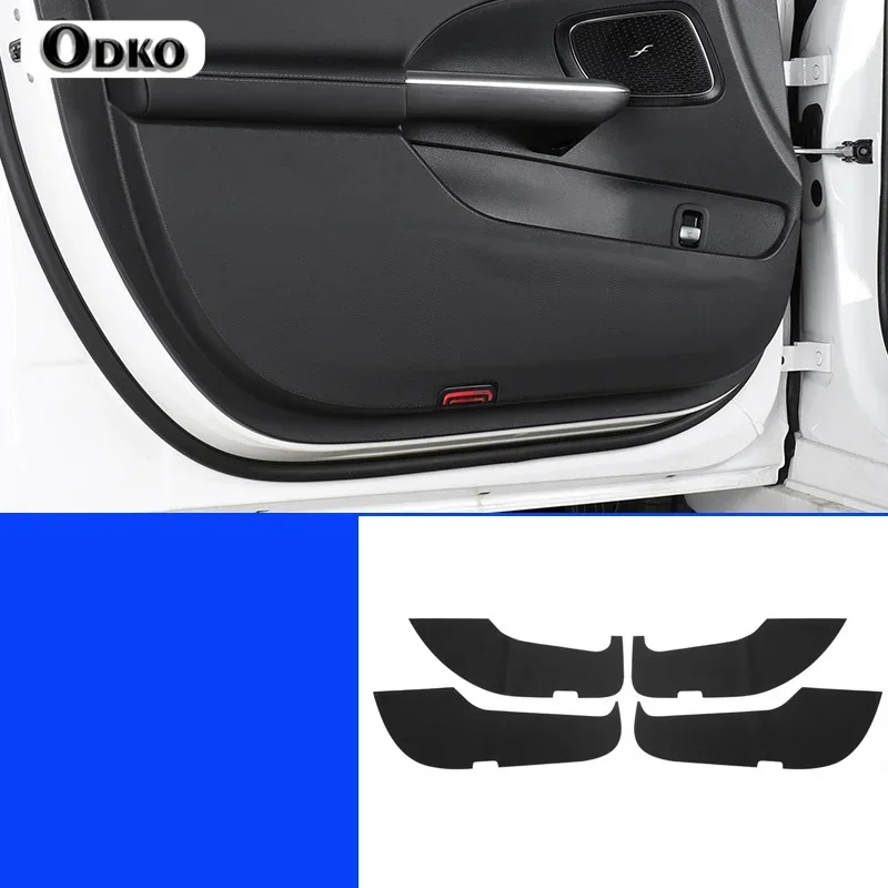 For Mercedes Benz E Class W213 CLS C257 GLC CLA GLB Class X247 17-22 Short axis Door Anti-kick Pad Protector Mats Cover Sticker