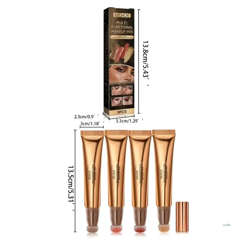 Eelhoe Contour-Beauty Toverstaf Langdurige Blush Beauty Staf Met Kussen Applicator Gezicht Make-Up Toverstaf Multifunctionele Make-Up Pen