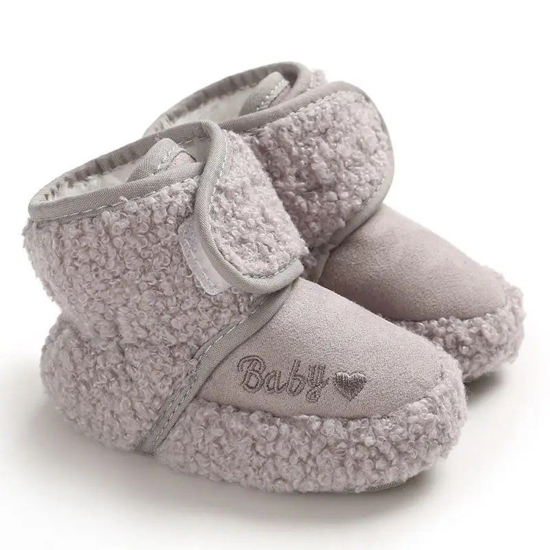 

Winter Baby Snow Boot Newborn Toddler Shoes Girls Keep Warm First Walkers Kids Fleece Thicken Anti Slips Soft Soled Sock Shoes