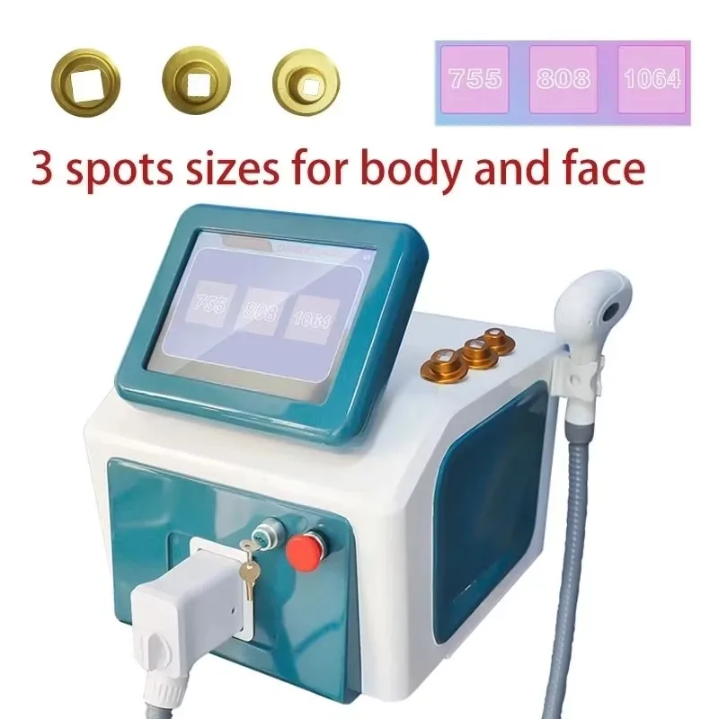 2026 High Power Permanent 755 808 1064 Nm Ice Platinum Titanium 3 Wavelength Diode Hair Remove Machine