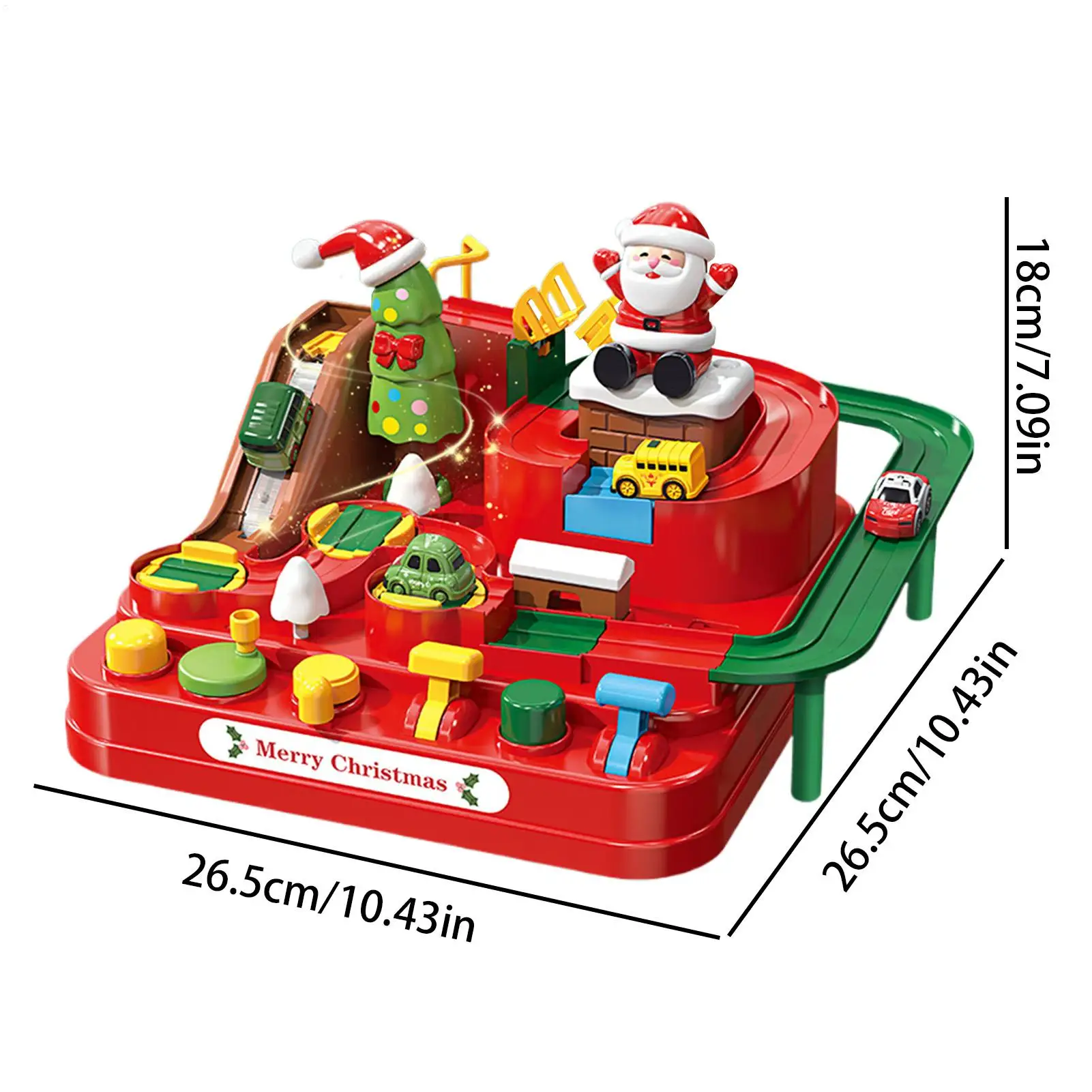 Jouet de piste de voiture de noël, jeu de course festif interactif, jouets pour enfants, voiture de Construction pour amis, garçons, filles, enfants et filles