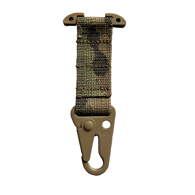 Image of Tactical Clash Hook Hanging Carabiner Molle Webbing Clip Olecranon Metal Outdoor Cummerbund Belt Hunting Vest Accessories