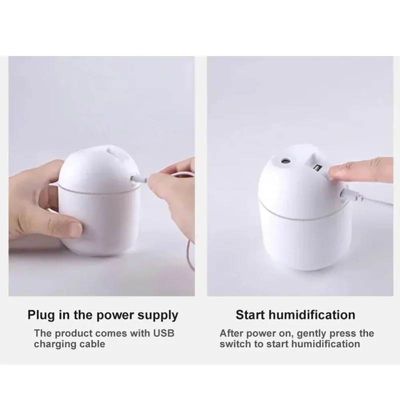 Lenovo Portable Air Humidifier 250ML Essential Oil Diffuser 2 Mode Auto Off with LED Light for Home Car Mist Maker Face Steamer - view 6