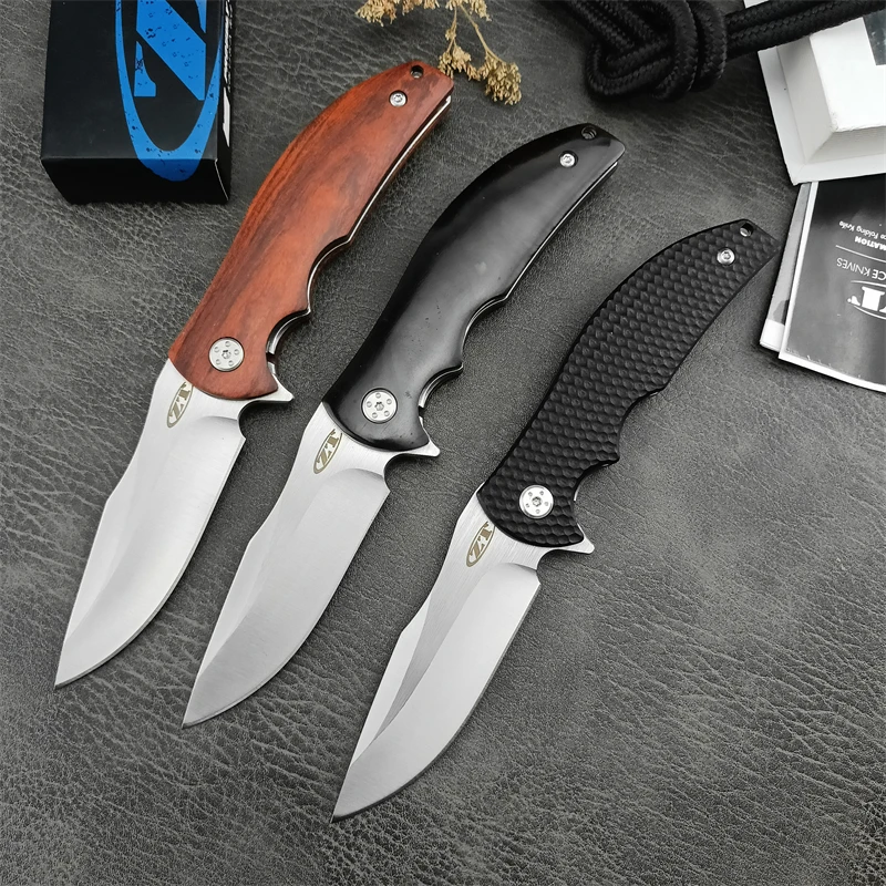 ZT0606 Fishing Fruit Camping Hunting Sandalwood with G10 Optional Handle Survival Self Defense EDC Folding Knife