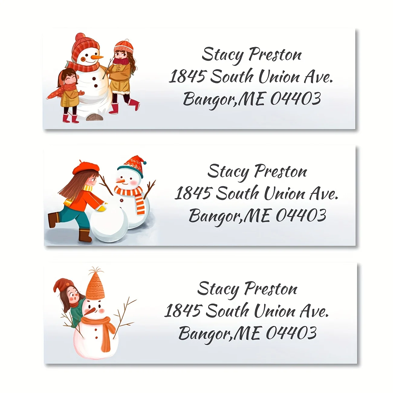 6.35*1.9CM  Custom Personalized Return Address Labels - 10 Styles Floral Designs,Self-Adhesive Stickers,Suit for Any Occassion