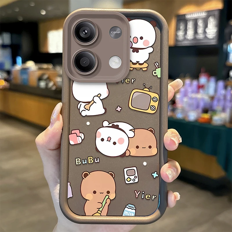 New BuBu DuDu Couple Phone Case For Redmi Note 13 12 Pro Plus Note 13 12 11 10 9 Pro 14C 12C 10C 9C A3 A2 A1 TPU Dustproof Cover